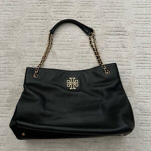 TORY BURCH BRITTEN COMPARTMENT TOTE.